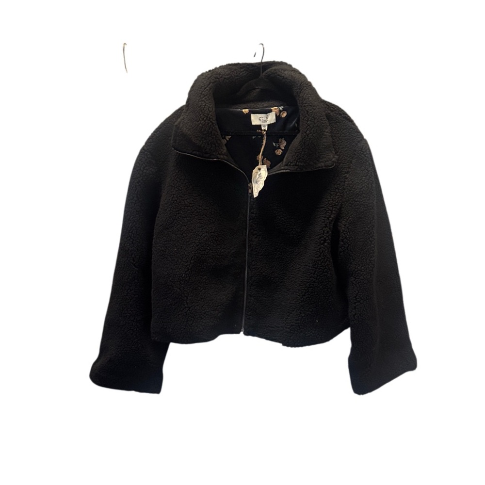 Easel Sherpa zip front Teddy Jacket size large NWT - Picture 4 of 5